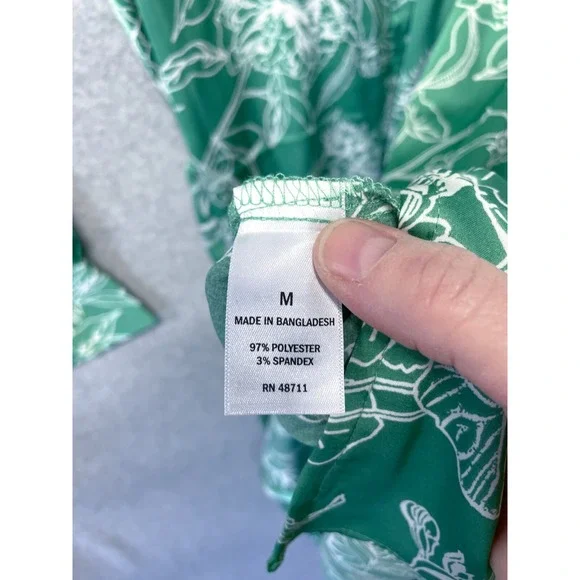 Ophelia Roe Dress Womens Medium Floral Button Front Shirt Dress Romantic - Picture 13 of 13